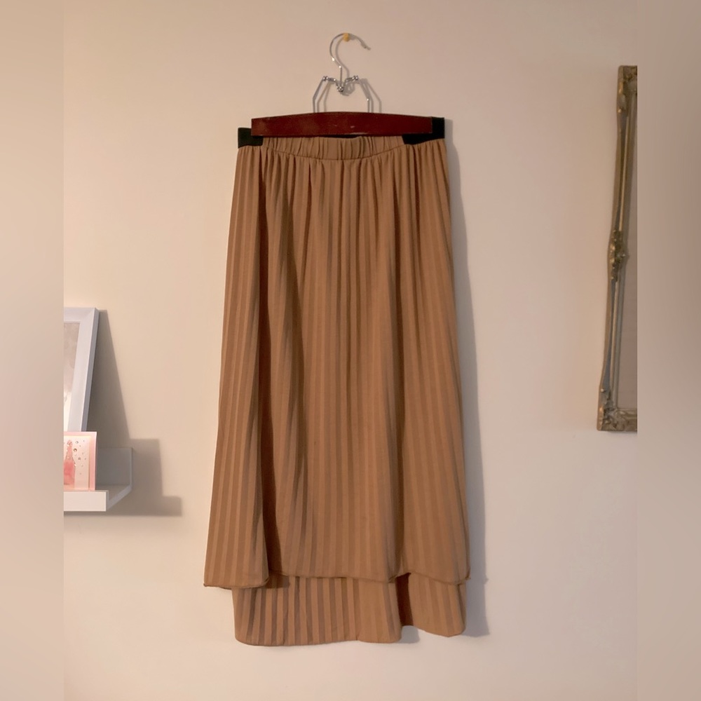 Monk and Lou Tan Midi Women’s Skirt Size Small